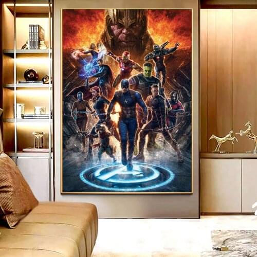 Marvel Avengers Movie Posters Wall Art Decorative Pictures Aesthetics Decor Prints Home Bedroom Room Canvas Painting Decoration