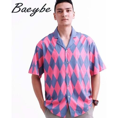 Mens Fashion Print Casual Shirts Summer Oversize Hawaii Shirt Unisex Couple Short Sleeve Beachwear Turn Down Collar Top Clothes