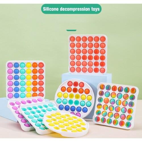 Silicone Decompression Finger Bubble Adult Vent Decompression Childrens Toys Anxiety Stress Relief Stuff For Kids Children
