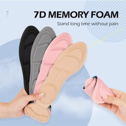 FootMaster 7D Memory Foam Orthopedic Insoles High Heel Shoes Insoles Flat Feet Arch Massage Plantar Fasciitis Insoles for feet