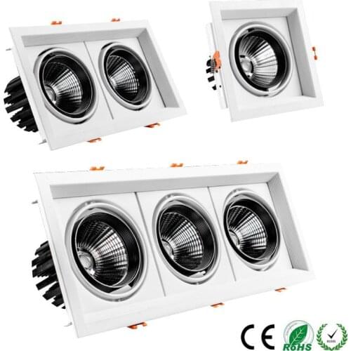 LED Downlight double Dimmable downlight light Ceiling Spot Light 10w 20W 30W AC85-265V ceiling recessed Lights Indoor Lighting