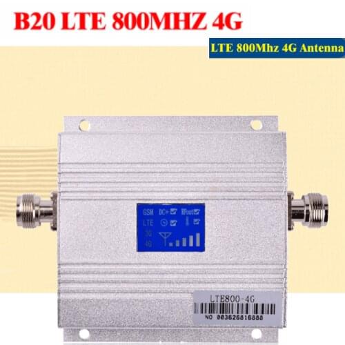 1PCS Band20 LTE 800MHz 4G Network Mobile Signal Booster 800Mhz 4g Cellphone Cellular Amplifier 4G signal repeater GSM 4g Antenna
