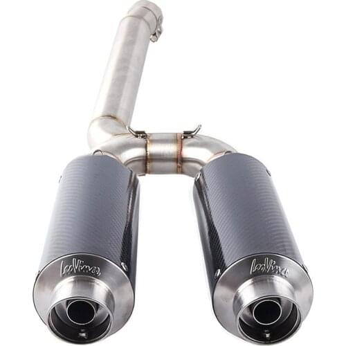 Motorcycle Exhaust System for Yamaha FZ6 FZ6N FZ6S Slip On Muffler Pipe Connect Mid Link Pipe Escape Moto DB Killer