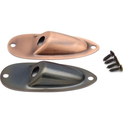 1 pcs Boat-Shaped Guitar Jack Cover Plate Guitar Bass Jack Cover Jack Plate for ST SQ Electric Guitar Accessories