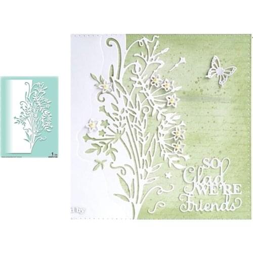 2021 New Arrival Flourish Flowers Bar Strip Metal Cutting Dies Stencil Craft Mould Decor Template for Scrapbooking Design Model