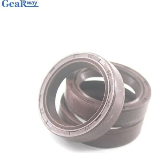 5pcs TC Shaft Oil Seal 33x55x10/34x56x12/35x50x8/35x55x12mm Brown FKM TC Oil Seal Oil Resistance TC Skeleton Oil Seal