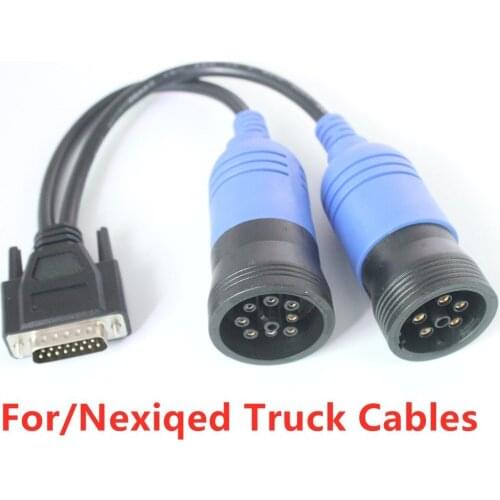 Car PN 405048 J1708 6pin/J1939 9pin Diesel Car Truck Y Cable for Nexiq USB Link 125032 OBD OBD2 DB15 PIN Male Diagnostic Adapter