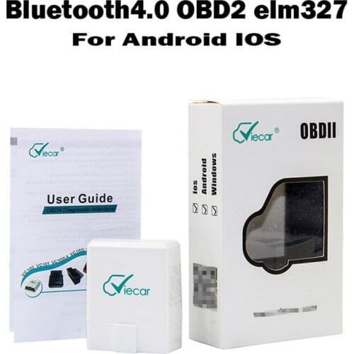 Car Scanner ELM327 Viecar Bluetooth 4.0 OBDII OBD2 Diagnostic Tool Adapter For Android IOS Brake Fluid Tester 9V-16V je19
