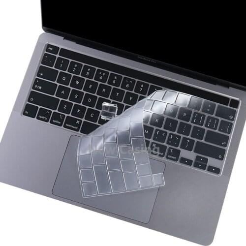 US&EU Enter TPU keyboard cover protector skin for macbook pro air m1 2020 A2338 A2337 retina Touch bar dust proof keyboard case