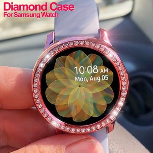 Bumper Frame Full Protective Case For Samsung Galaxy Watch Active 2 40mm 44mm Cool Diamond Cover For Active 1 Watch Accessories