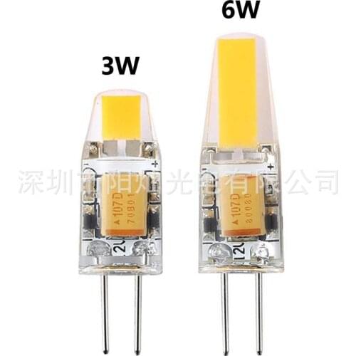Dimmable G4 12V AC/DC COB Light 3W 6W High Quality LED G4 COB Lamp Bulb Chandelier Lamps Replace Halogen LED Light 6pcs/lot