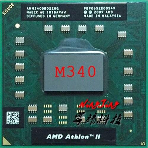 AMD Athlon II Dual-Core Mobile M340 2.2 GHz Dual-Core Dual-Thread CPU Processor AMM340DBO22GQ Socket S1