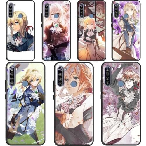 Violet Evergarden Case For Xiaomi Redmi Note 9 Pro 9S Redmi 9 9C 9A Coque For Redmi Note 8T 8 Pro 7 Cover
