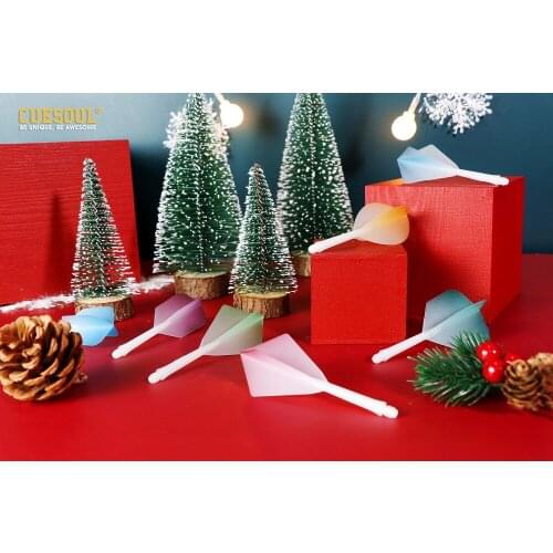 CUESOUL Integrated Dart Shaft and Flights Standard Shape Graduated Color