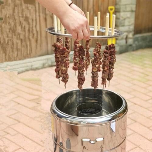 Invention smokeless barbecue home outdoor hanging stove charcoal grill indoor stainless steel oven