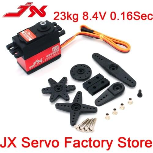 JX PDI-HV6223MG 8.4V 23KG 0.16 sec Metal Gear Middle CNC Digital Standard Servo for 1/8 1/10 RC Car Robot Airplane Drone Aicraft