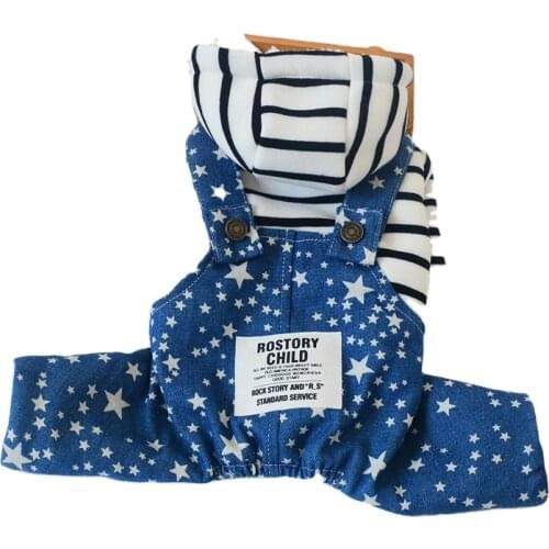 Plaid Warm Dog Clothes Autumn Winter Fashion Puppy Jumpsuit Costume For Small Dogs Chihuahua Teddy Comfortable In &Outdoor Wears