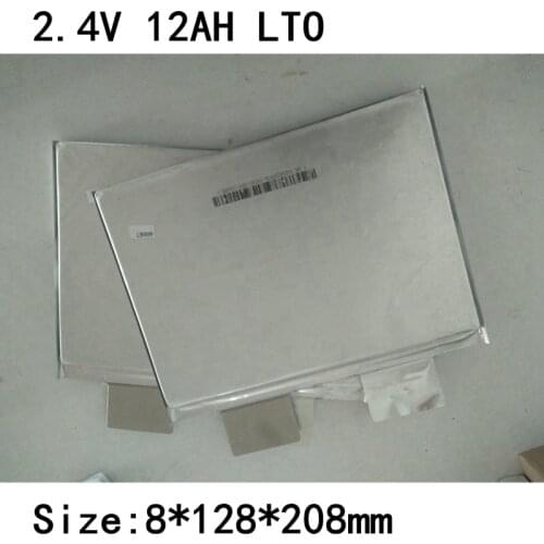 6pcs Lithium Titanate Battery 2.3V 12AH LTO for Diy 12v 60Ah Scooter Electric Bicycles Solar Energy Storage Scooter Bike RV AGV