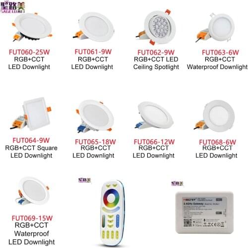 MiBoxer FUT060 FUT061 FUT062 FUT063 FUT064 FUT065FUT066 FUT068FUT069 6W 9W 12W 15W 18W RGB+CCT AC110-220V LED Downlight Dimmable