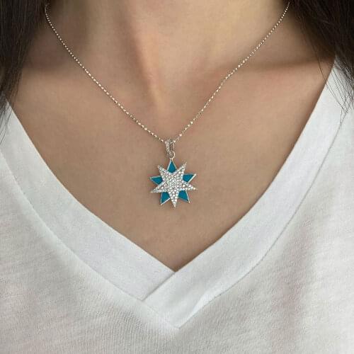 NEW Trendy 925 Silver Necklace Turkish Jewelry Birthday Gift Zircon Fashion Necklace For Women Minimalist Style Luxury Designer