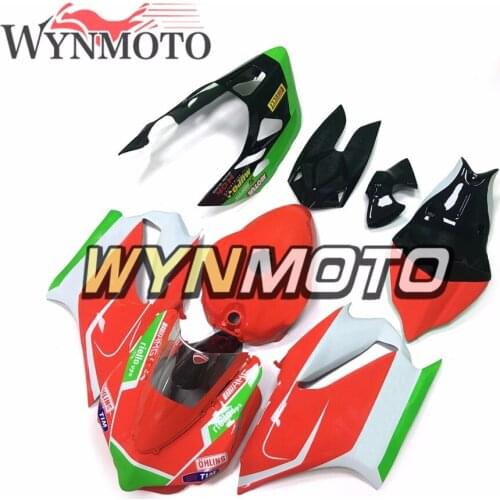 Full Fiberglass Racing Fairing Kit For Ducati 1199 899 Year 2012 2013 ABS Motorcycle Fairing Kit Customize Cowling Red Green New
