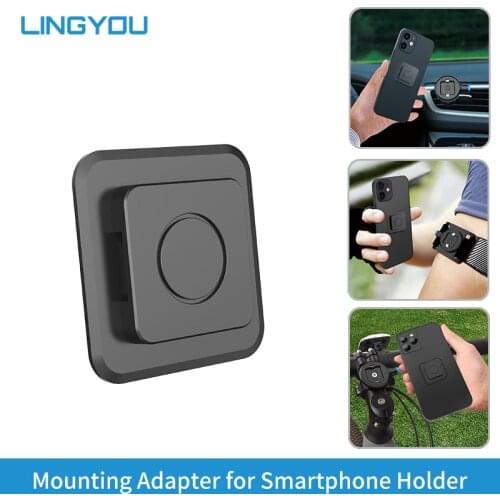 Universal Quick Mount Adapter Multi Purpose Phone Holder For Air-vent/Car/Bike/Belt Clip/Wall/Armband/Wristband Mount