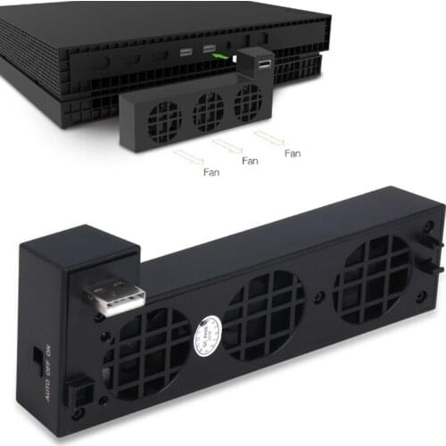 Cooling Fan External 3-Fan Super Turbo Temperature cool ONEX Cooler Fan For Xbox One X Gaming Console ventilador ventilateur