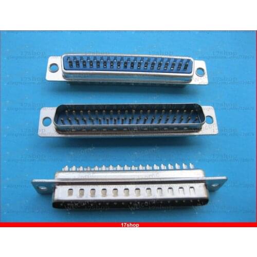 25 pcs D-sub 37 pin Male 2 Rows Solder Type Connector NEW