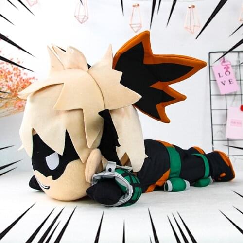 40cm Japanese Hot Anime My Hero Academy Deku Bakugou Collection Super Soft Stuffed Toy Doll Plush Pillow Creative Toy