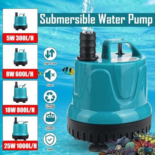 5/8/18/25W Ultra-Quiet Submersible Water Fountain Pump Filter Fish Pond Aquarium Brushless Waterproof Water Pump Tank Fountain