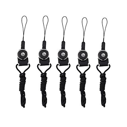 5 Pcs of Detachable Long Lanyard Neck Strap Nylon Necklace/Wrist hand Lanyard/Keychain Charms for Cell Phone Case