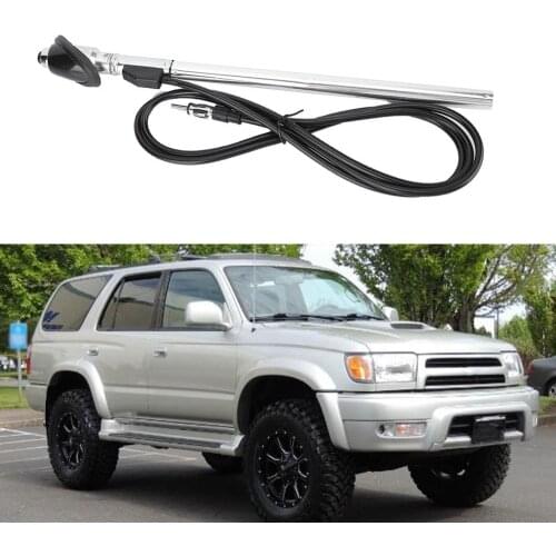 Car Radio Antenna Aluminum Alloy Car Antenna Replacement Accessories With Bracket For Toyota 4Runner Hilux Surf KZN185 1995-2000