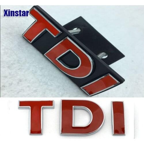 3D ABS TDI Car rear Stickers for volkswagen golf 6 golf 7 polo GTI Sagitar B6 R36 B7L CC Touran