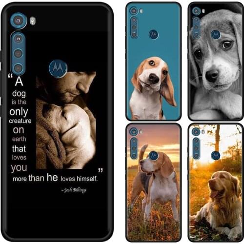 Beagle Dog Cell Phone Case for Motorola One Fusion Hyper G9 Play G8 Power Lite G30 E6s Edge Plus G Stylus Cover