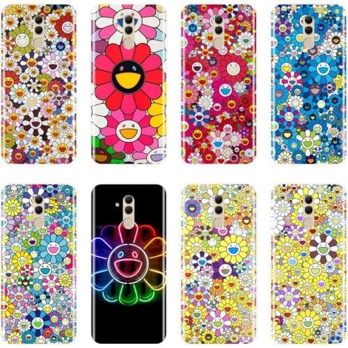 Flower Smile Yellow Floral Case For Huawei Mate 9 10 20 Lite Soft Silicone Back Cover For Huawei Mate 7 8 9 10 20 Pro Phone Case