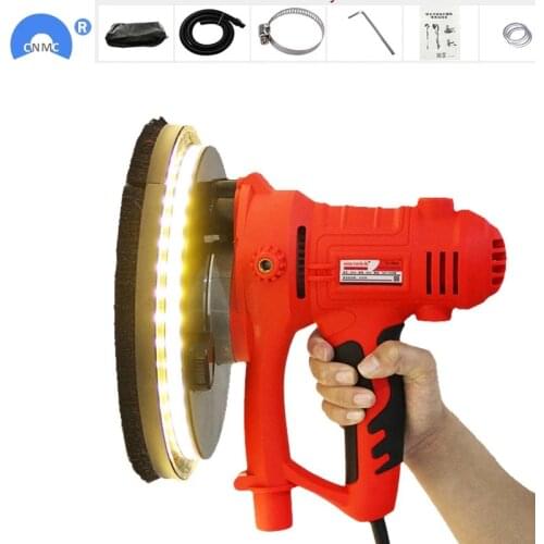 Electric led light wall putty polisher machine 220V sanding grinding machine