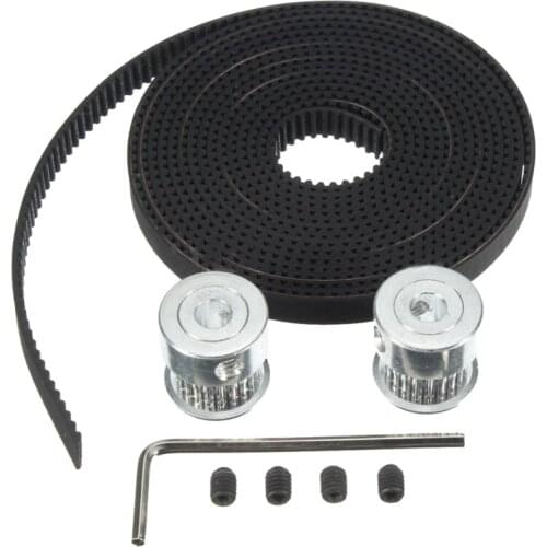 Eter GT2 Timing Belt & 2PCS Timing Pulley 16T Bore5mm 3D Printer For RepRap Prusa