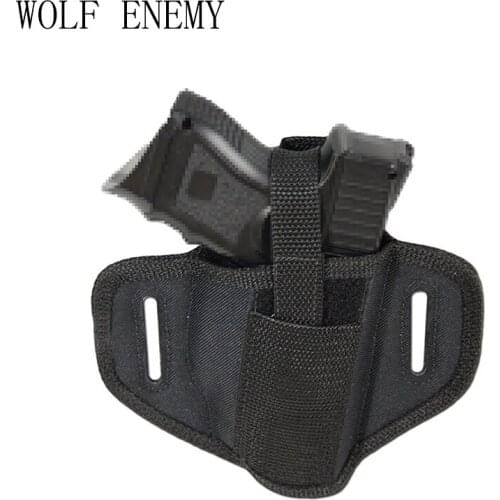 6 Position Ambidextrous Concealment Holster for Compact Subcompact Handguns Concealed Belt Holster for Right Left Hand Draw