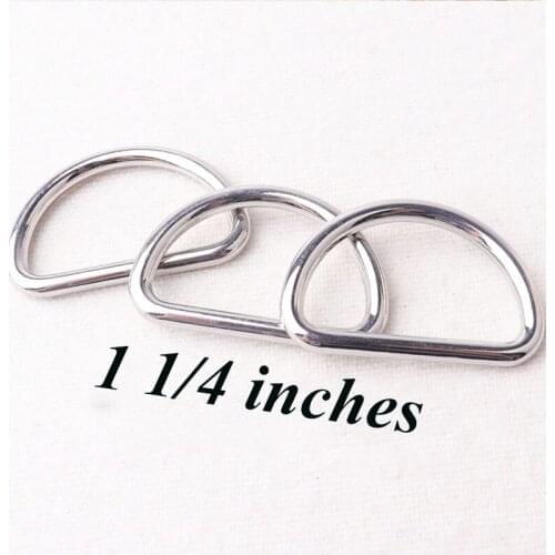 32MM Metal d rings bag purse handles 6pcs leash d-rings leather craft Purse hardware purse supplies Leather choker Webbing Purse