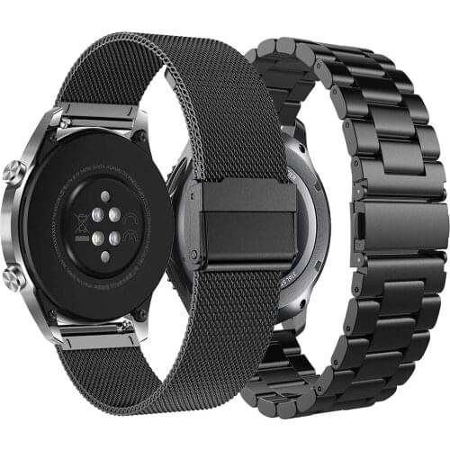Metal Strap band For Huawei Watch 22mm GT1//GT2E/GT2-46MM Honor Magic band Bracelet Stainless Strap TicWatch 1/Pro Wristband