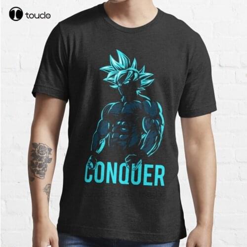 New Conquer - Go_ku Super God Blue T-Shirt Cotton Men Tee Shirt