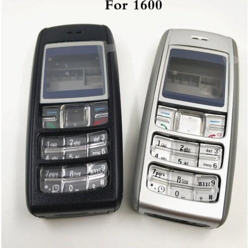 Good quality New Full Complete Mobile Phone Housing Cover Case+English Keypad For Nokia 1600