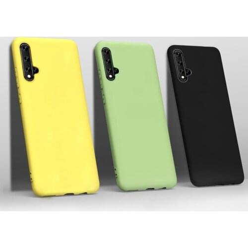 Liquid Silicone Case for Huawei Nova 5T Case Shockproof Baby Skin Feeling Cover Case for Huawei Honor 20 Pro Nova 5t 5 t Case