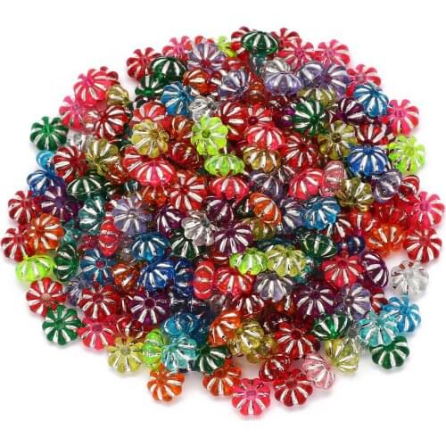 Colorful Mixed 100pcs Round Acrylic Spacer Beads 4x6mm Loose Beads For DIY Necklace Bracelet Jewelry Design Beaded Accessories