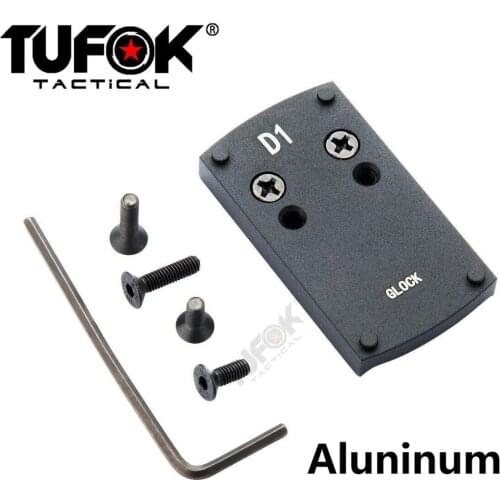 TuFok Tactical Glock Pistol Handgun Micro Mount Plate For Micro Red Dot Sight Hunting Weapons Accessories