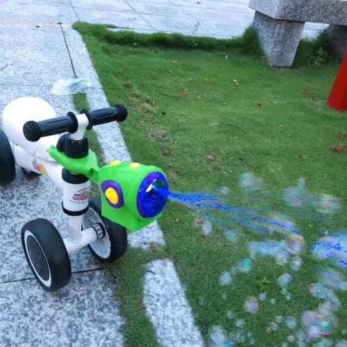 Bicycle Blowing Bubble Toy Full Automatic Light Party Childrens Toys Popular Bubble Machine Outdoor Childrens Toy Gift