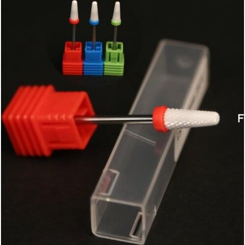 2 PCS / Lots 3/32" Rotary Burr Milling Cutter Bits Ceramic Nail Drill Bit Electric Drill Manicure Cutter Nail Files