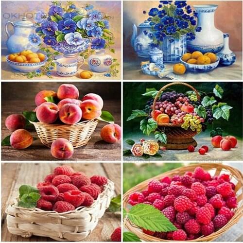 Nordic Style Diy Diamond Painting Street View Full Craft Kit Diamond Embroidery Town Landscape Moscia Needlework Home Decor