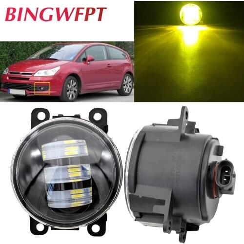 BINGWFPT For Citroen C3 C4 C5 C6 C-Crosser Xsara Picasso 1999-2015 12V LED High Bright Fog Light Halogen Light