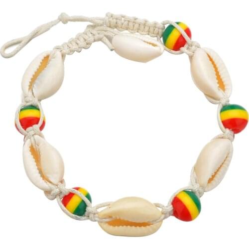 Colorful Bohemian Anklets Women Wooden Anklet Beads Charm Anklet Beach Foot Chain Bracelet on the leg Jewelry Womans accesories